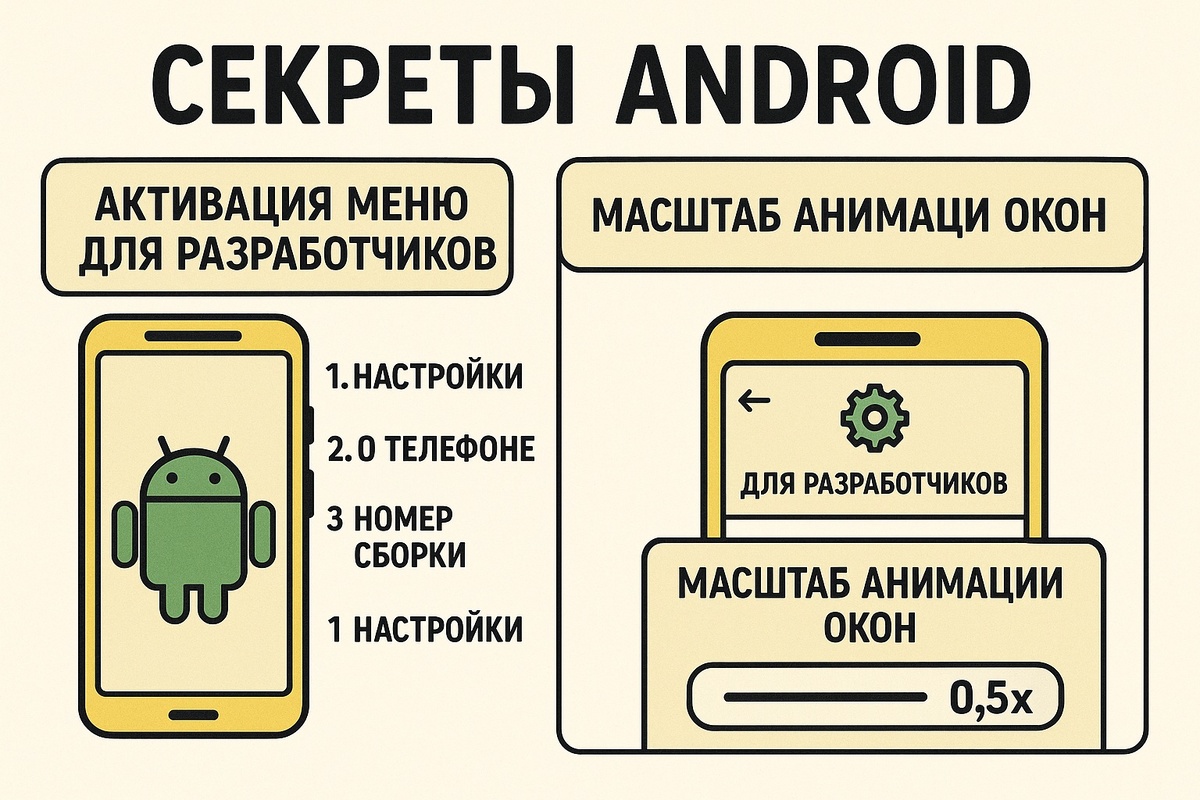 4 скрытых лайфхака Android 2025, которые ускорят телефон и повысят безопасность