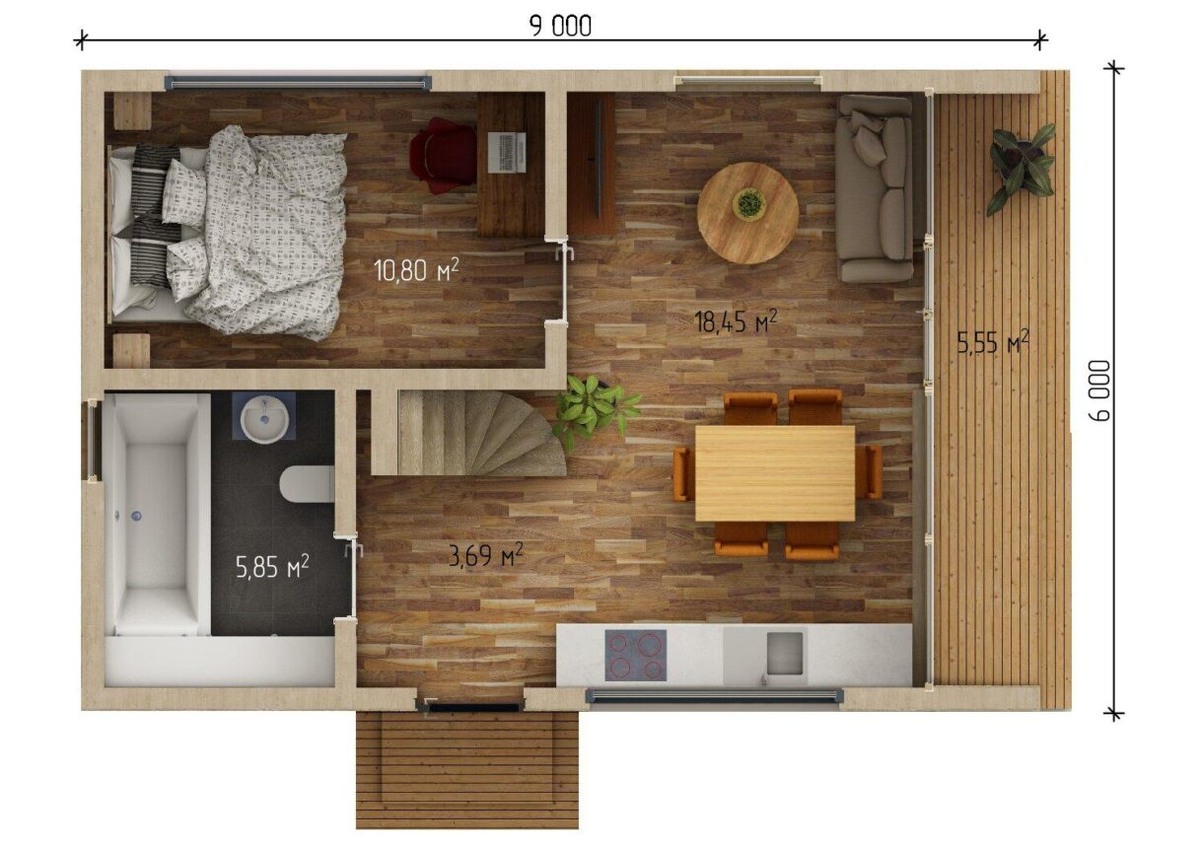 Планировка первого этажа