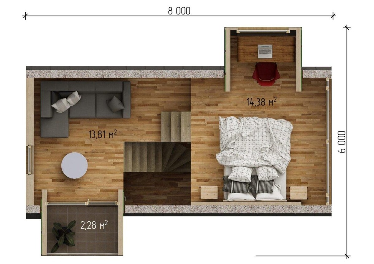 Планировка второго этажа