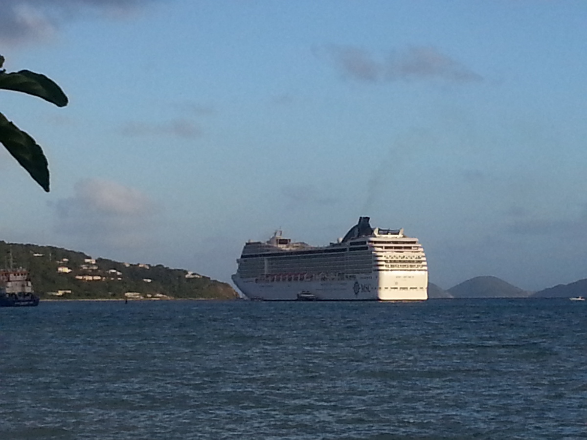 "Наш" круизный кораблик. Фото автора. 