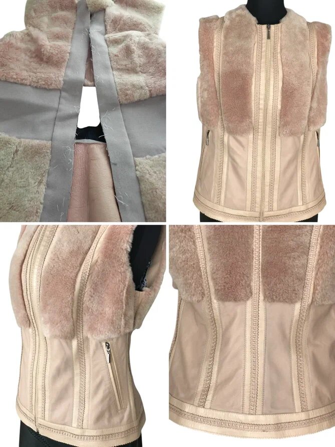 Пошив сумки модели "Италия" в комплект к жилету. Ателье Ирины Берзиной.