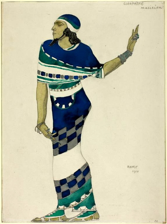 Эскизы костюмов к балету «Клеопатра»