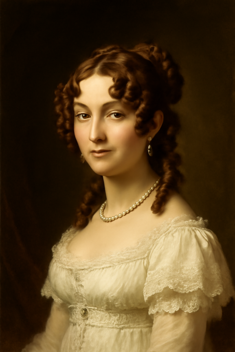 Анна Петровна Керн. Портрет 1820-х годов. Реконструкция.