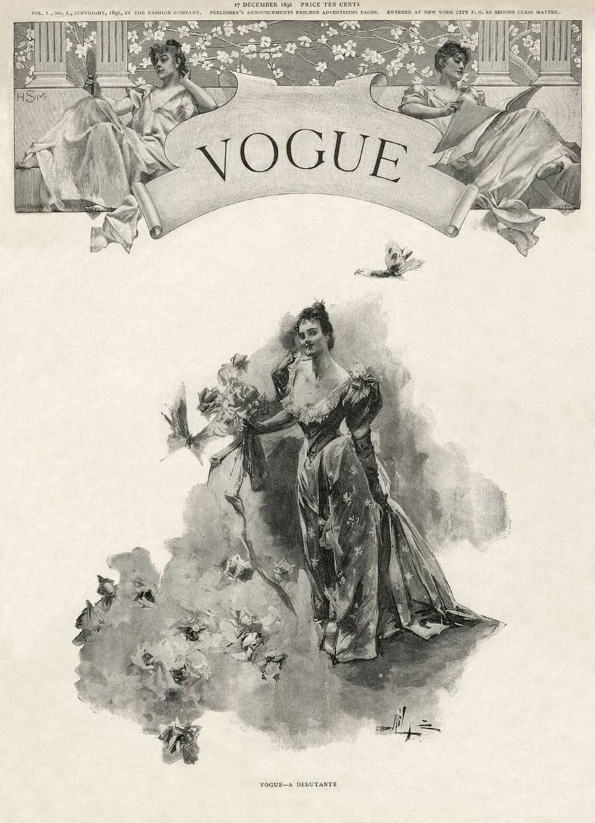 Эдвард Жан Стейхен — первая обложка Vogue. 1892 года