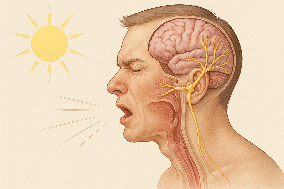    Фотический чихательный рефлекс изучается в неврологии и офтальмологии.