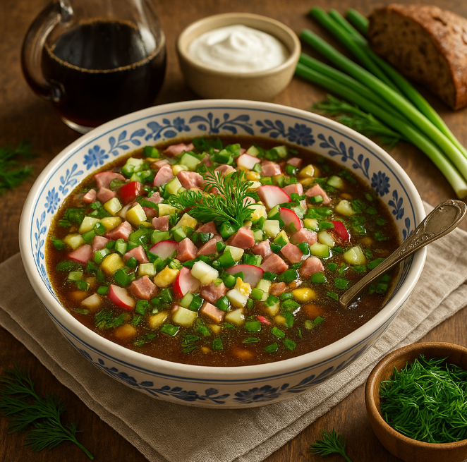 Окрошка на квасе рецепты от Дарики