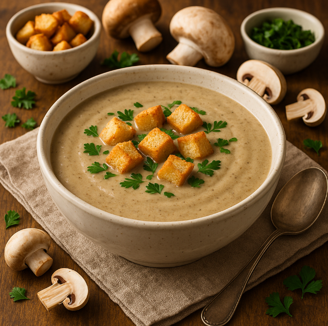 Крем-суп из шампиньонов рецепты от Дарики