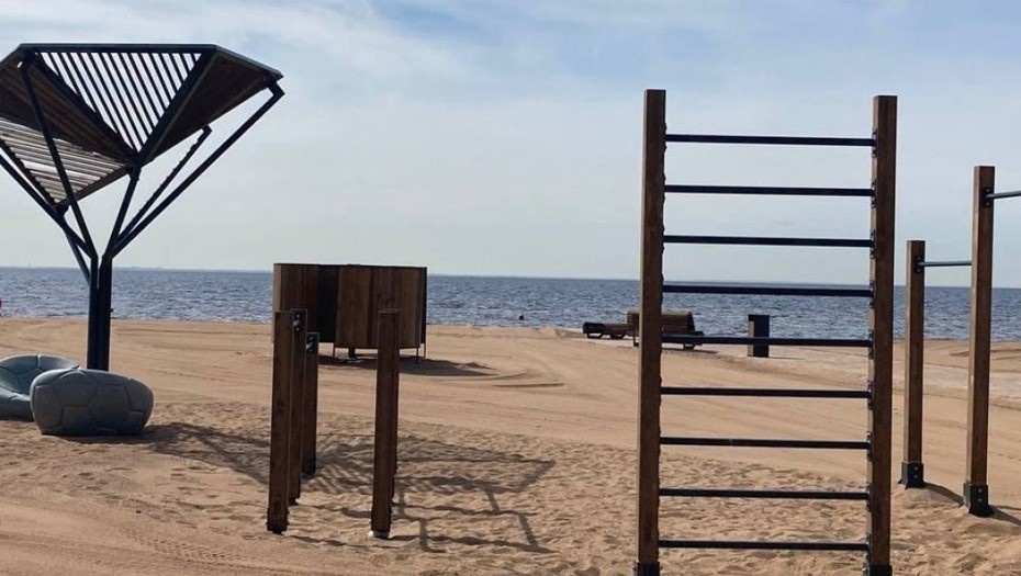    Пляж "Золотой" в Зеленогорске Автор фото: vk.com/vesti_kurort