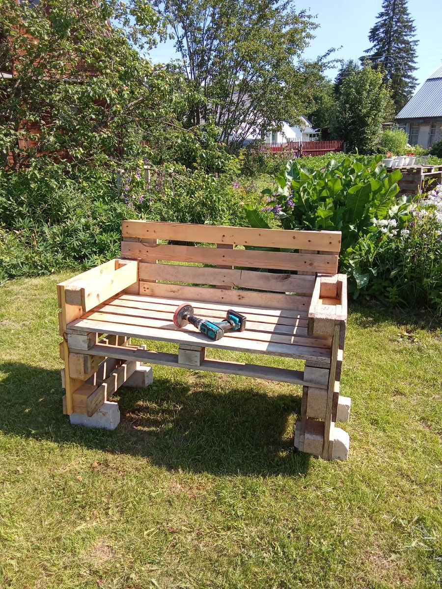Вот такая скамейка получилась
