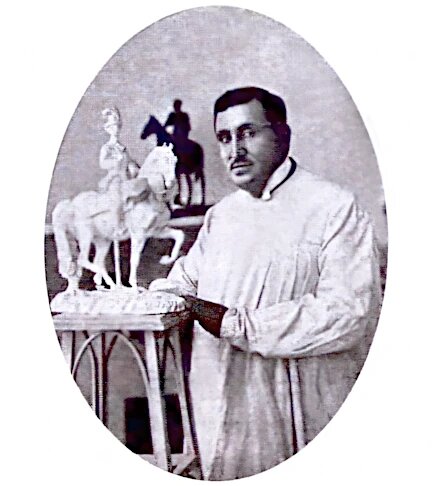 Портрет барона К.К.Рауша фон Трауберберга.В мастерской барона К.К.Рауша фон Трауберберга