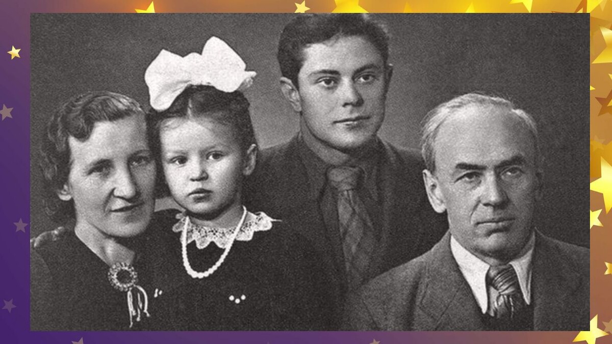 Донатас с родителями и сестрой