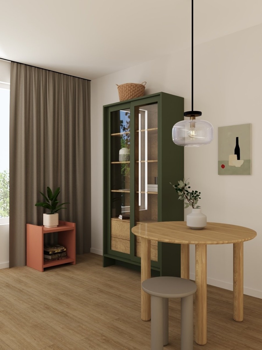 Витрина и полка на колесиках Cabinet