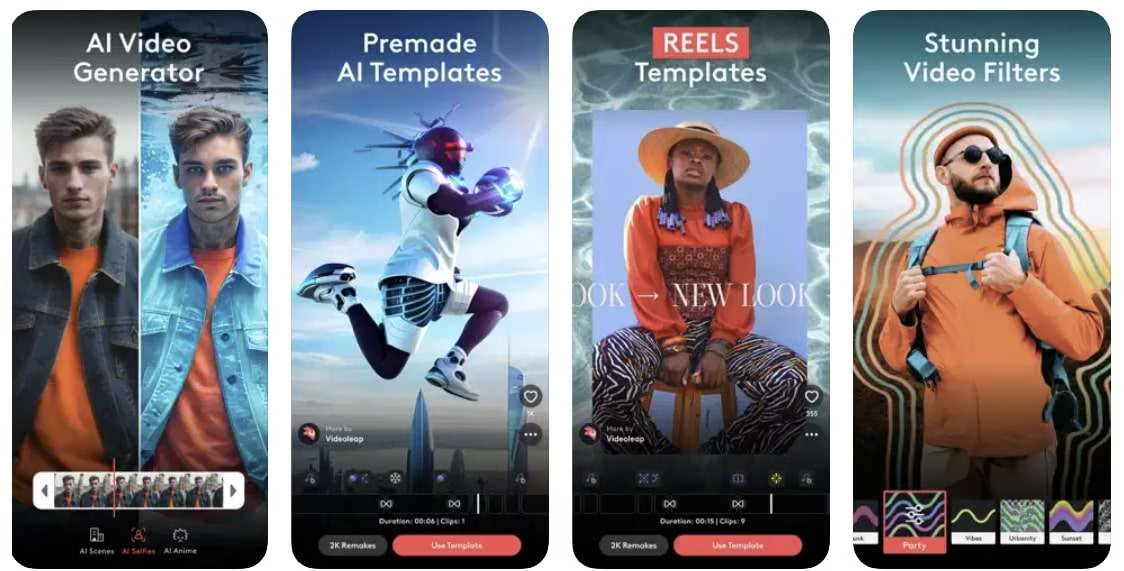 Мобильное приложение с AI-шаблонами для Reels и Shorts