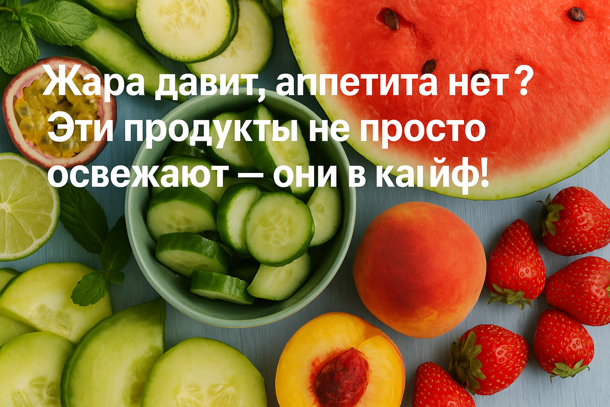 7 летних продуктов, которые охлаждают лучше кондиционера (и приносят удовольствие!)