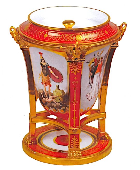 Ваза-мороженица «Война и Мир». Севрская мануфактура, 1804-1807 г.г. 
