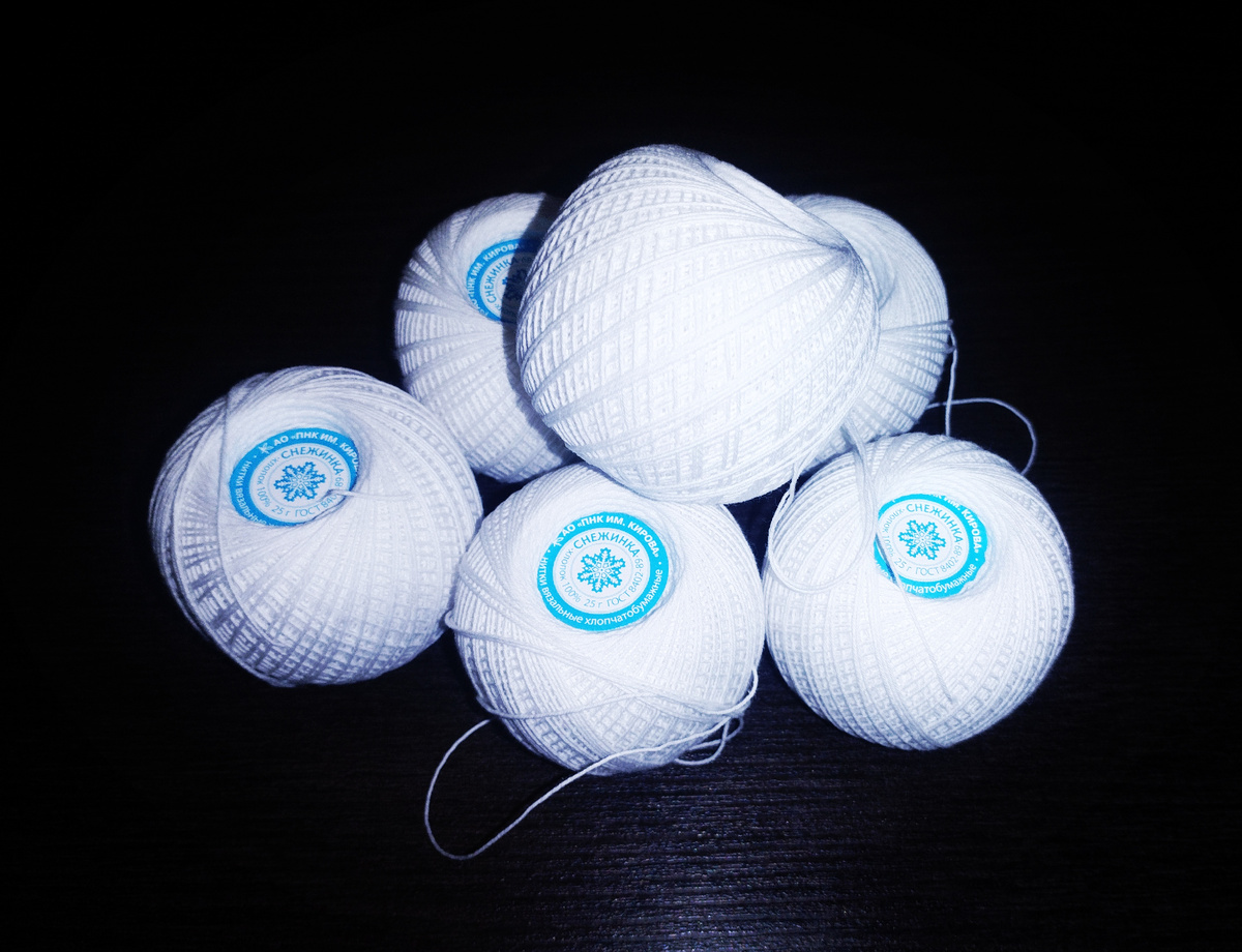 Пряжа. Любимая "Снежинка"