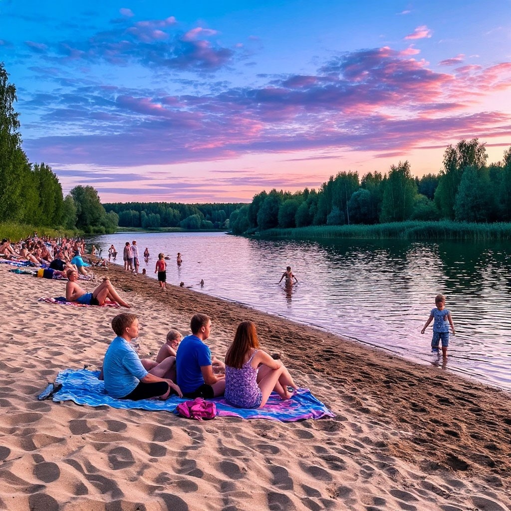 Песчаные пляжи Подмосковья