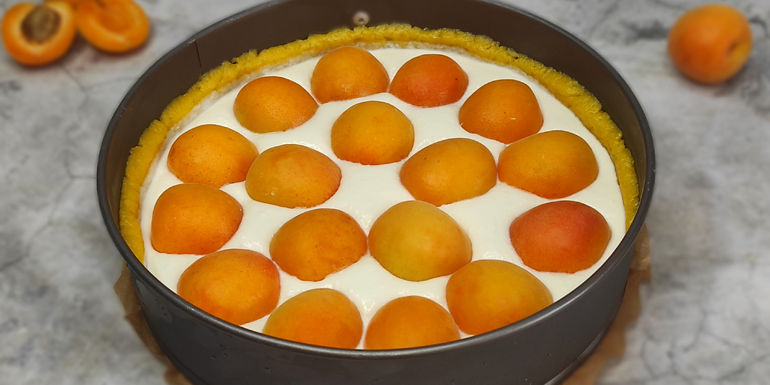 Песочный ПИРОГ с АБРИКОСАМИ с творожной заливкой. ПРОСТО и ВКУСНО.
