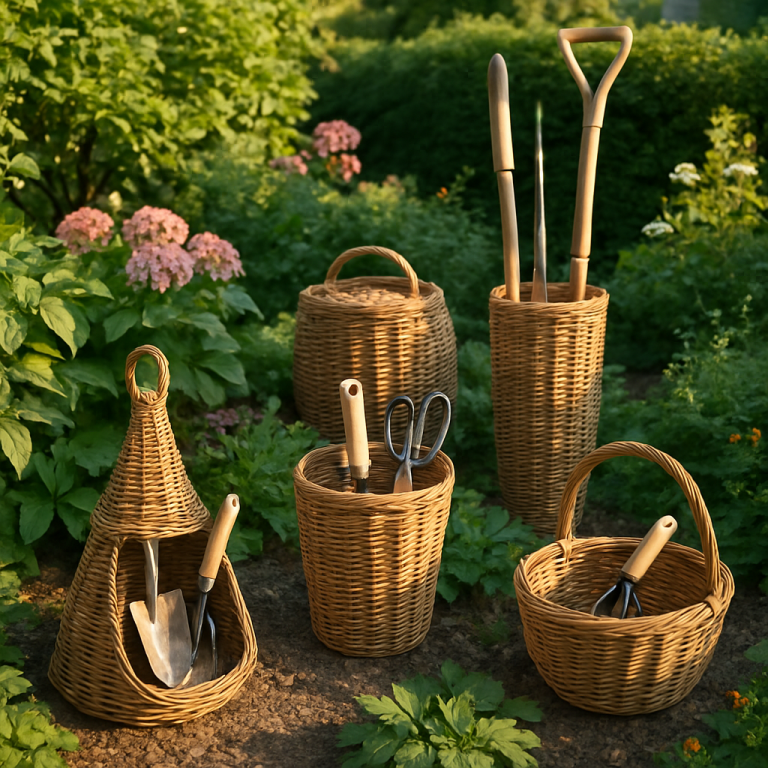    Создайте уют и порядок в саду: 5 креативных ротанговых держателей для инструментов своими руками Loza