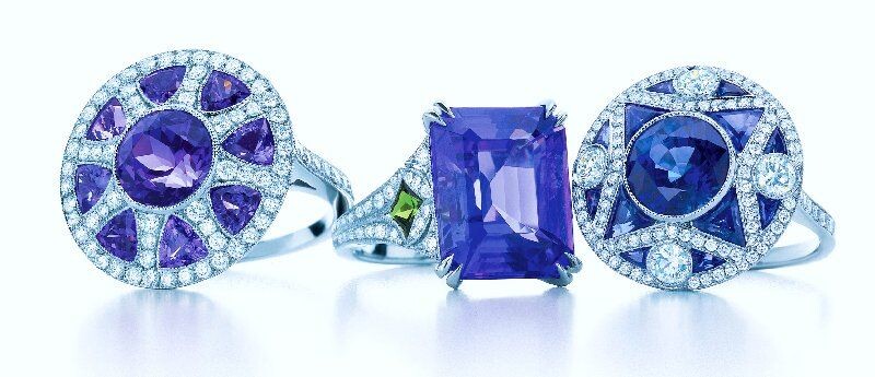 Коллекция Greate Gatsby с танзанитами, Tiffany&Co
