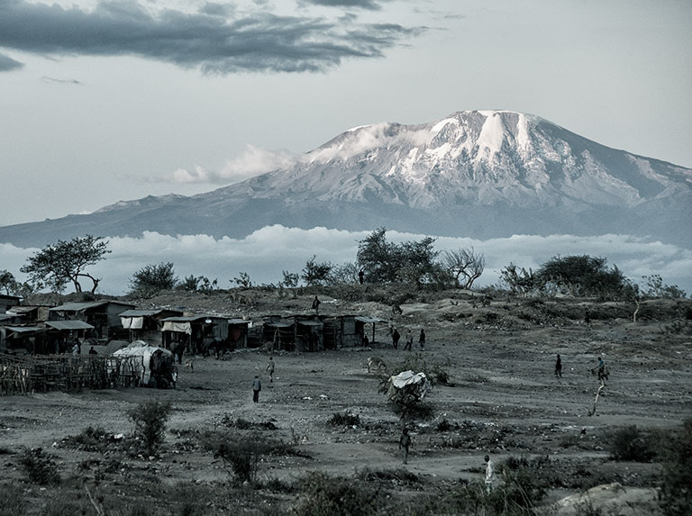 Плато Мерелани, вид на гору Килиманджаро