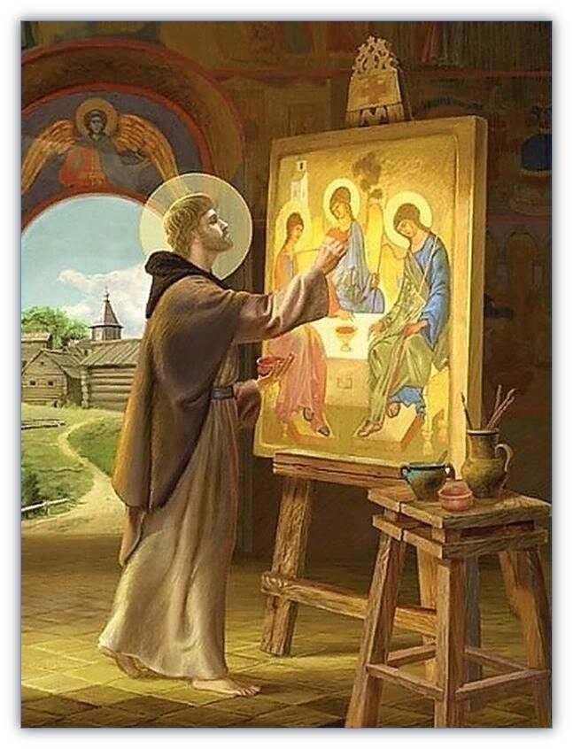 Преподобный Андрей Рублёв. Изображение из открытых источников.