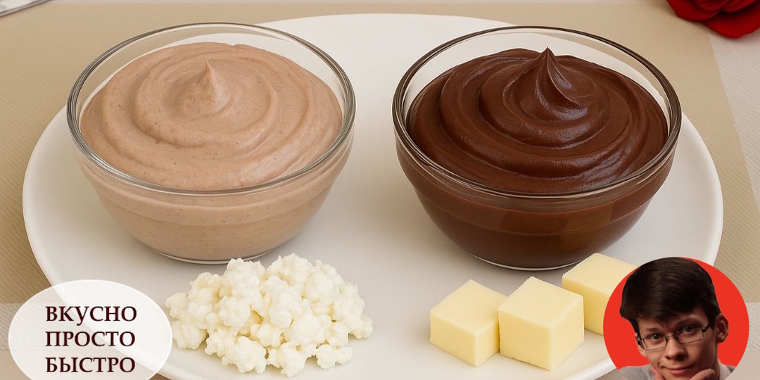 Творожный и масляной шоколадные кремы. Идеальная гладкость и насыщенный вкус