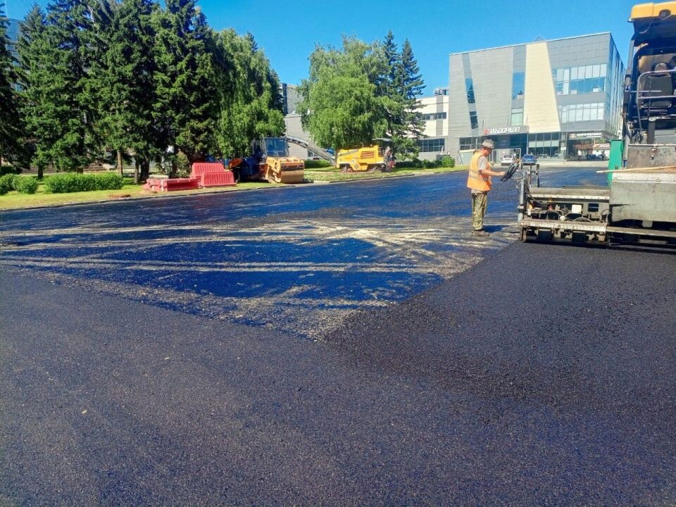    Ремонт улицы Ленина в Бийске завершен на 90%. Источник: t.me/shchigrev_bsk