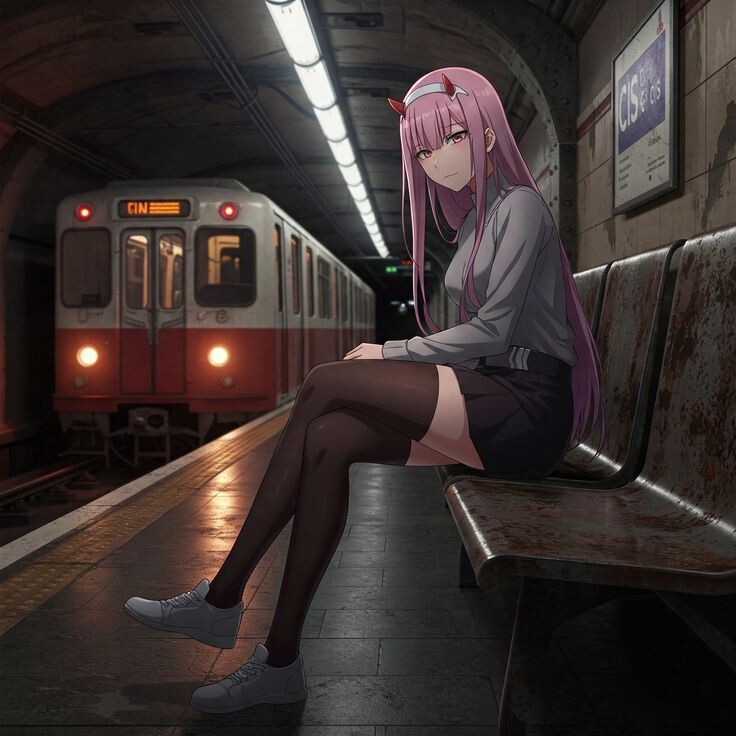 Девушка в метро