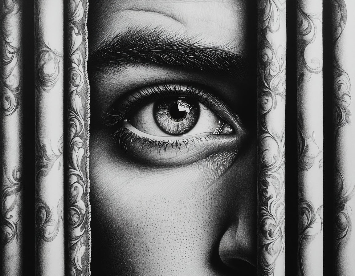 Глаза шпиона, холодные и внимательные, наблюдают за улицей из-за занавески