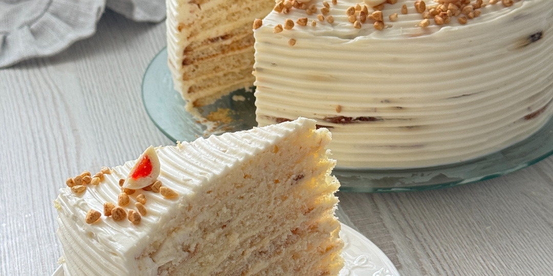 Торт "Молочная девочка" на сгущенке Прост в приготовлении и гарантированно вкусный – получается даже у новичков!