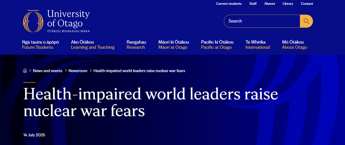 Мировые лидеры с ослабленным здоровьем усиливают опасения по поводу ядерной войны