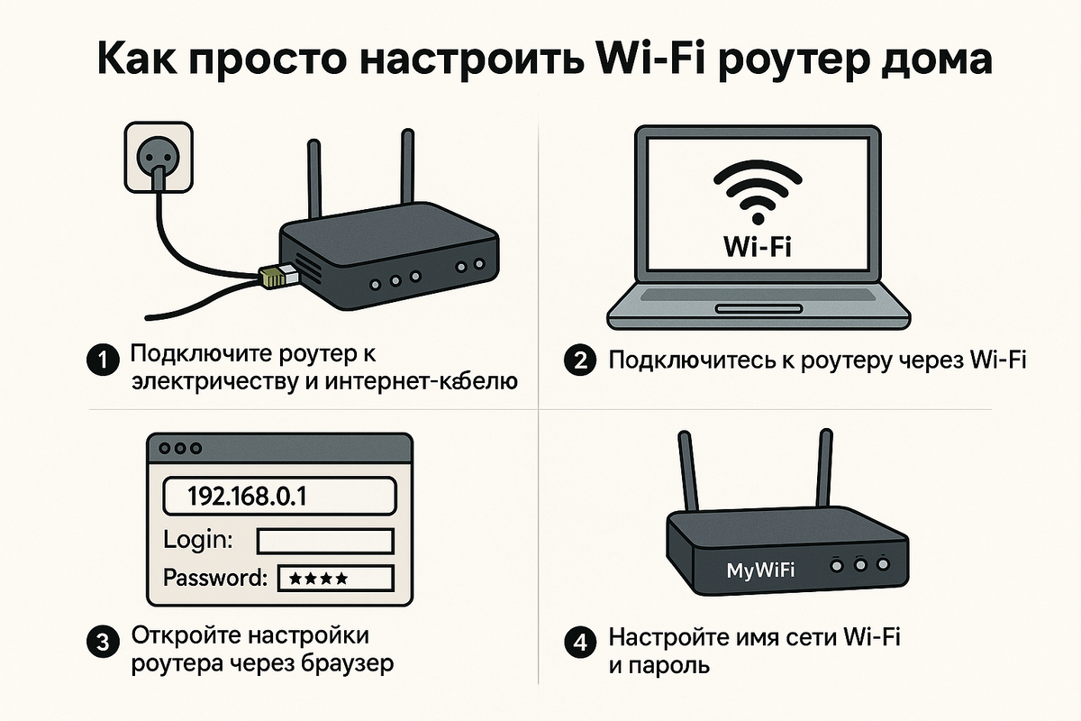 Как просто настроить Wi-Fi роутер дома