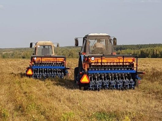    Сеялка, созданная специально для хозяйств, переходящих или работающих по технологии бинарных посевов в системе NO-TILL //Фото: Гарантийный фонд Ростовской области