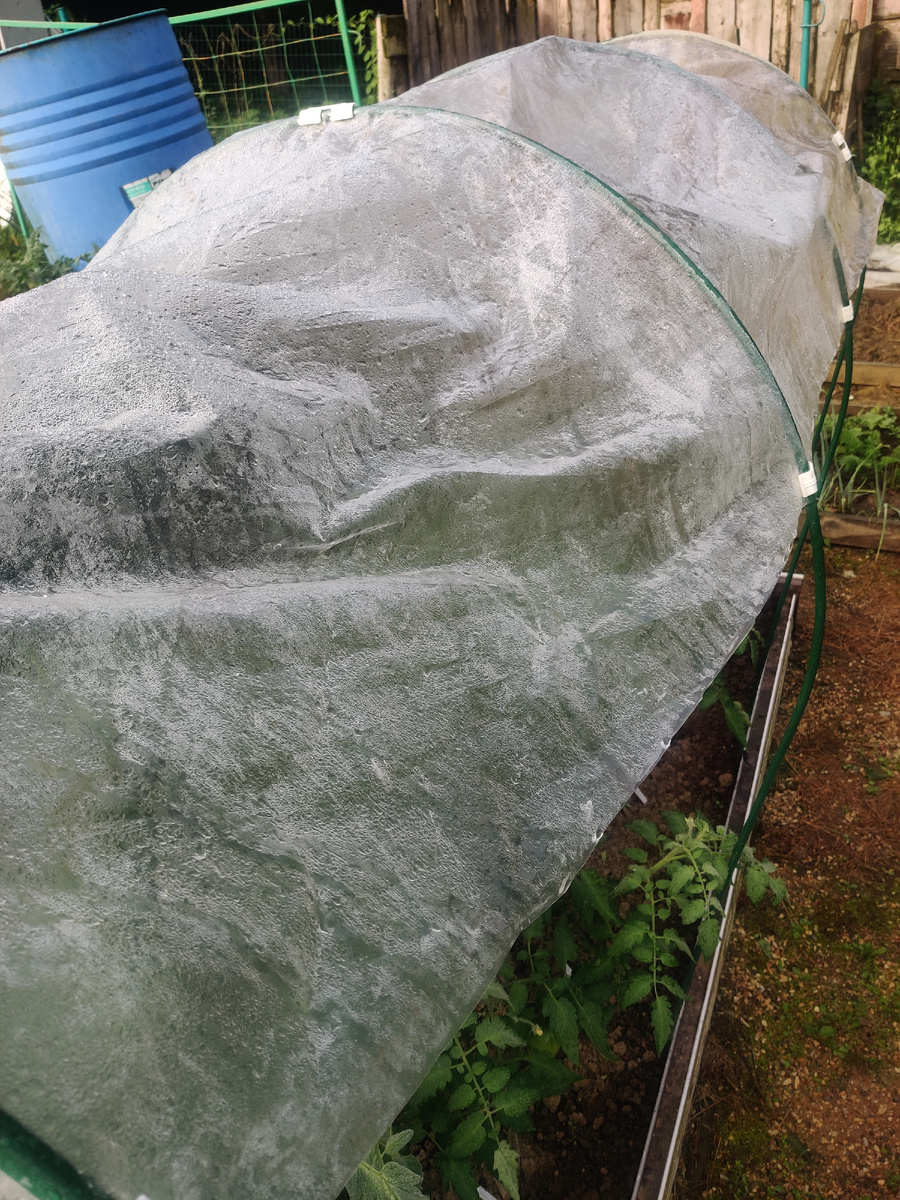 Соорудила крышу от бесконечных дождей