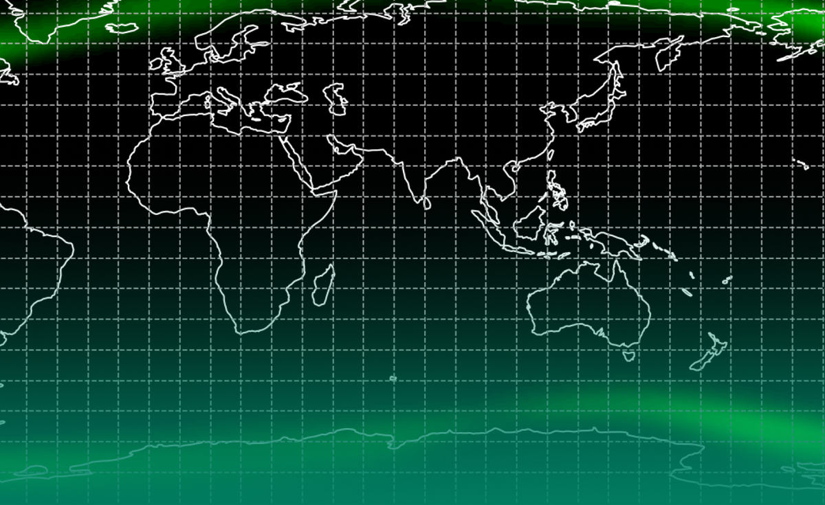 Карта северного сияния