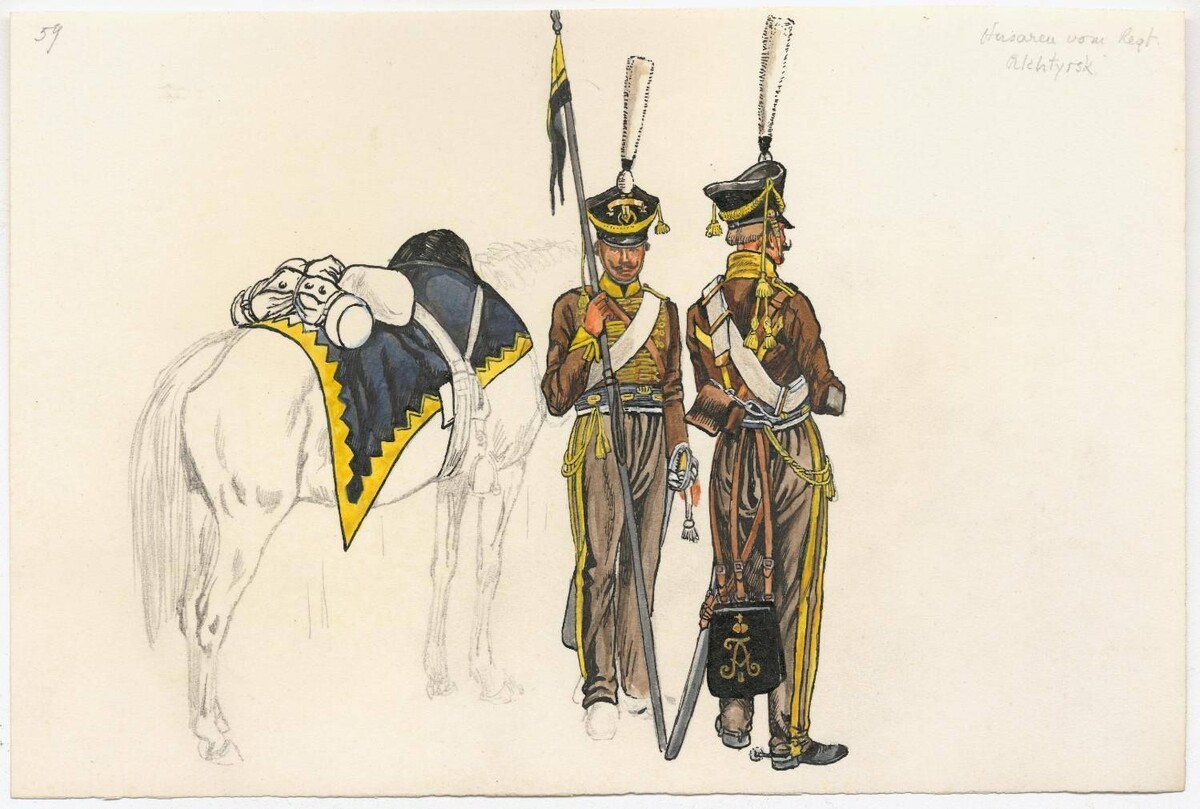 Ахтырские гусары 1815 г. Худ. Кляйн