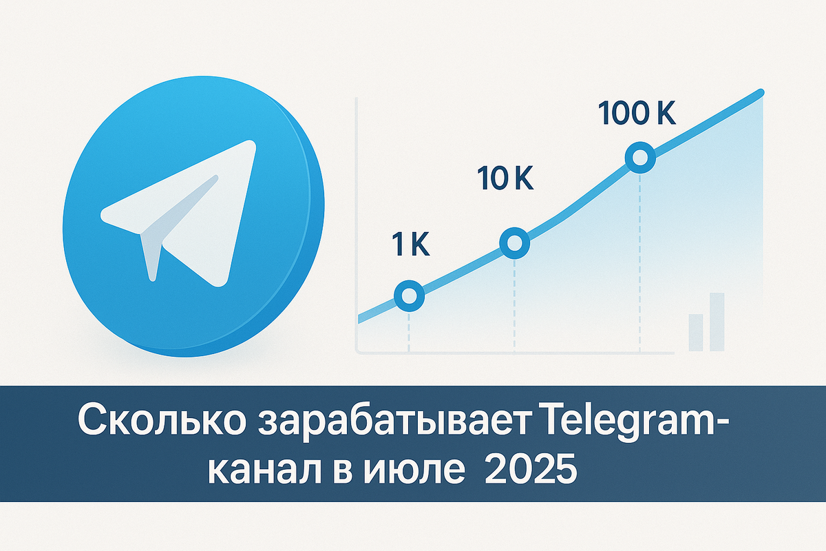 Сколько зарабатывает Telegram-канал в июле 2025