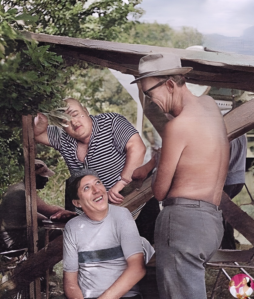  Леонид Гайдай на съемках "Кавказской пленницы"!