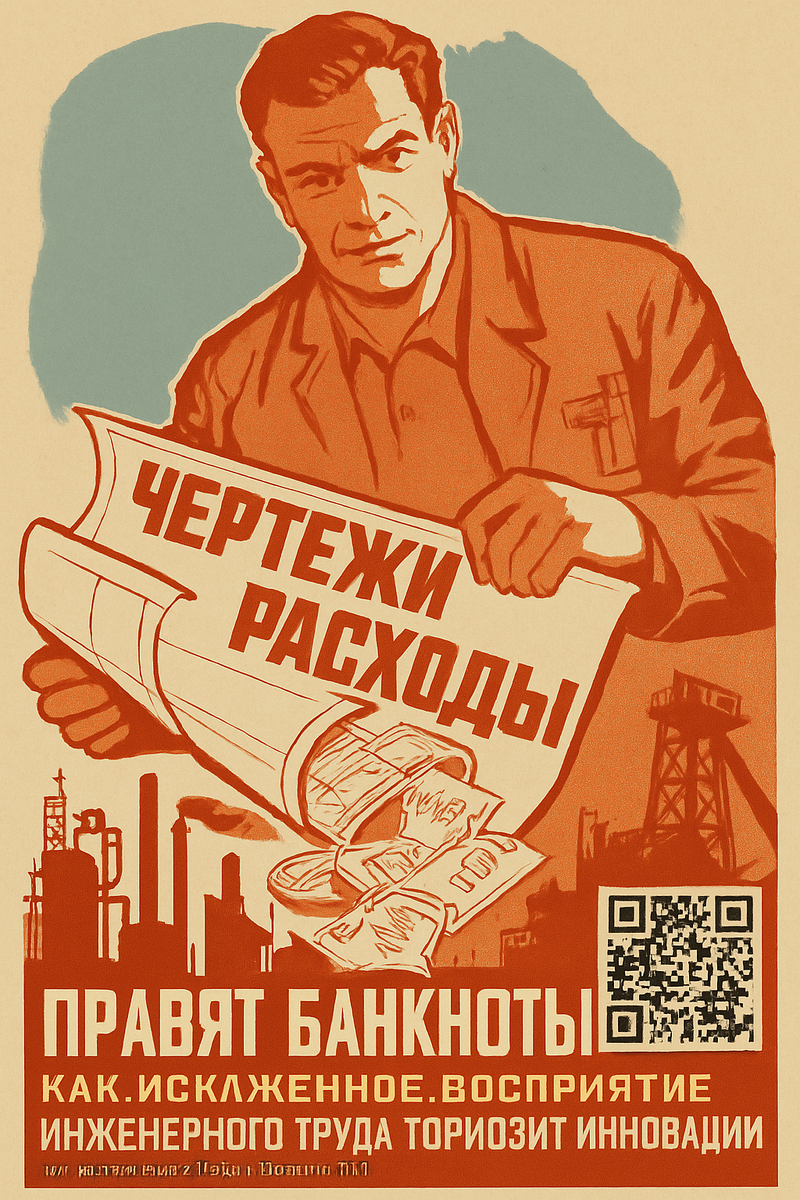 Чертежи расходы, правят банкноты | Как искажённое восприятие инженерного труда тормозит инновации