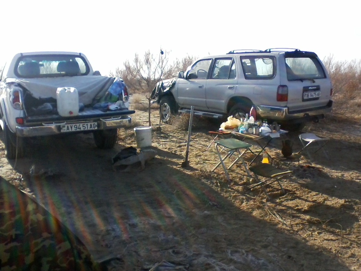 Лагерь на охоте.