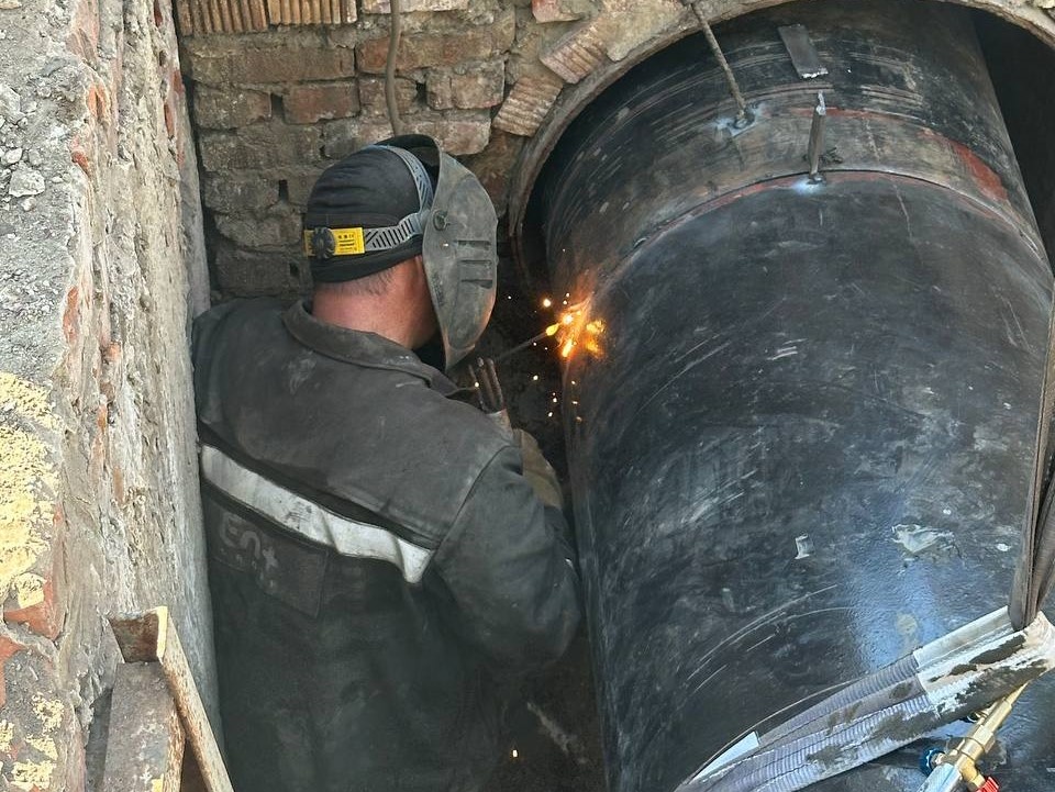    В короткий срок был заменён участок длиной 36 метров