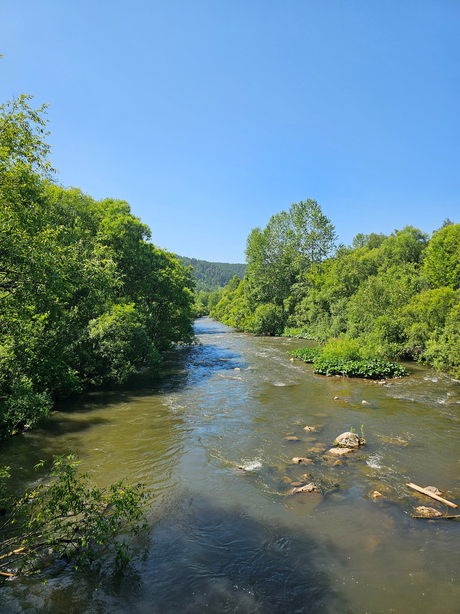 Речка недалеко от входа