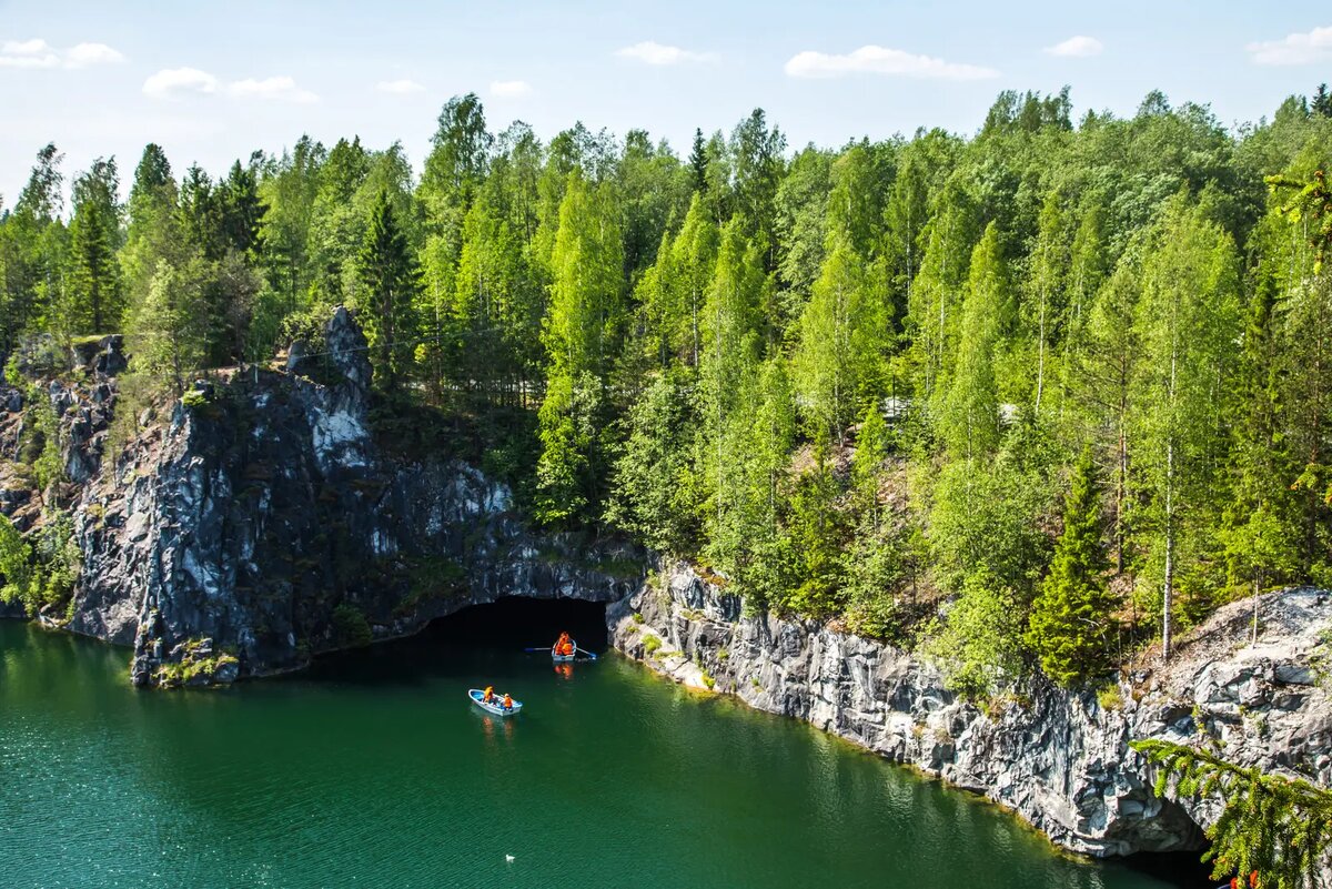     Горный парк Рускеала в Карелии. © "Интерфакс". Андрей Щетинин