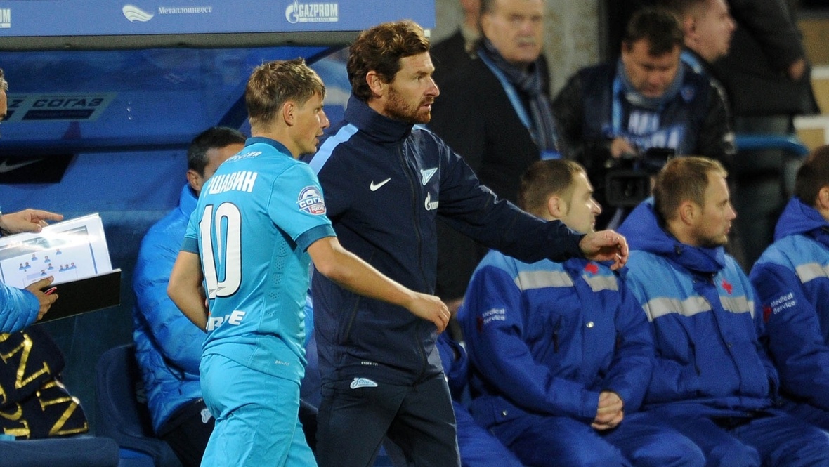    Андрей Аршавин и Андре Виллаш-Боаш.Алексей Иванов архив «СЭ»