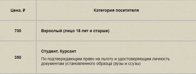    Цены до 19 июля. Фото: скрин сайта Ленинградского зоопарка