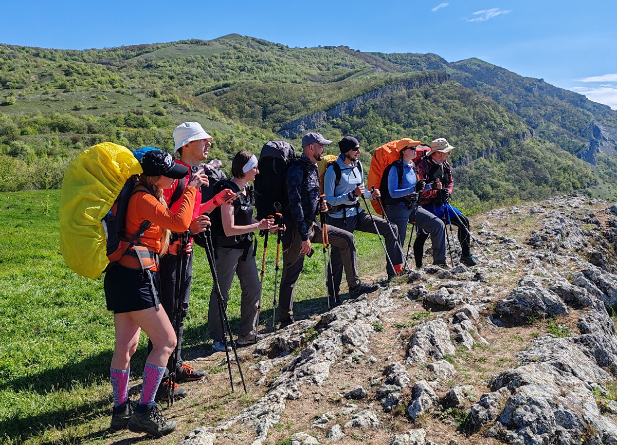 Наша банда в походе по Большой Крымской Тропе