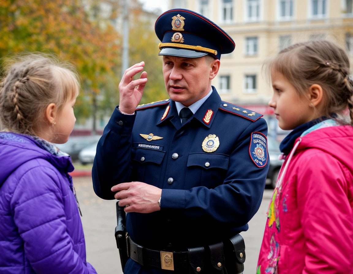 сотрудник пдн общается с детьми