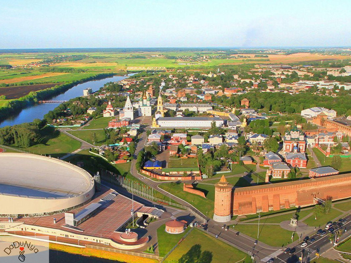 Коломна. Вид с высоты птичьего полета.