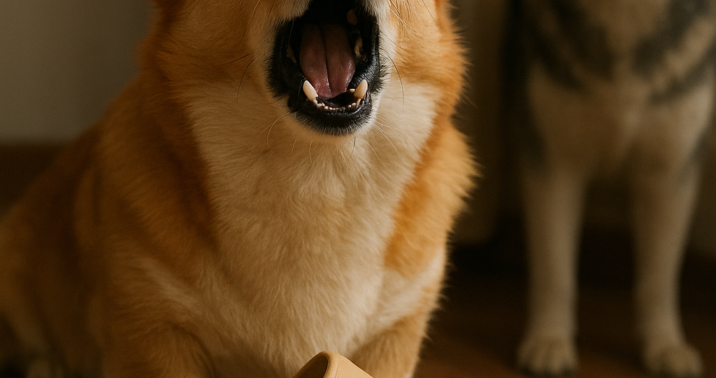 🐾 Почему собака воет, грызёт тапки или таскает вещи — и что с этим делать